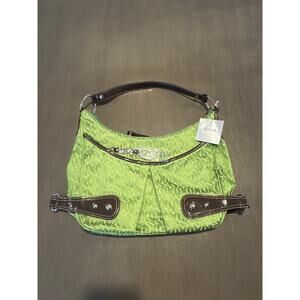 NWT Emma Q shoulder purse bag Green and Brown new!